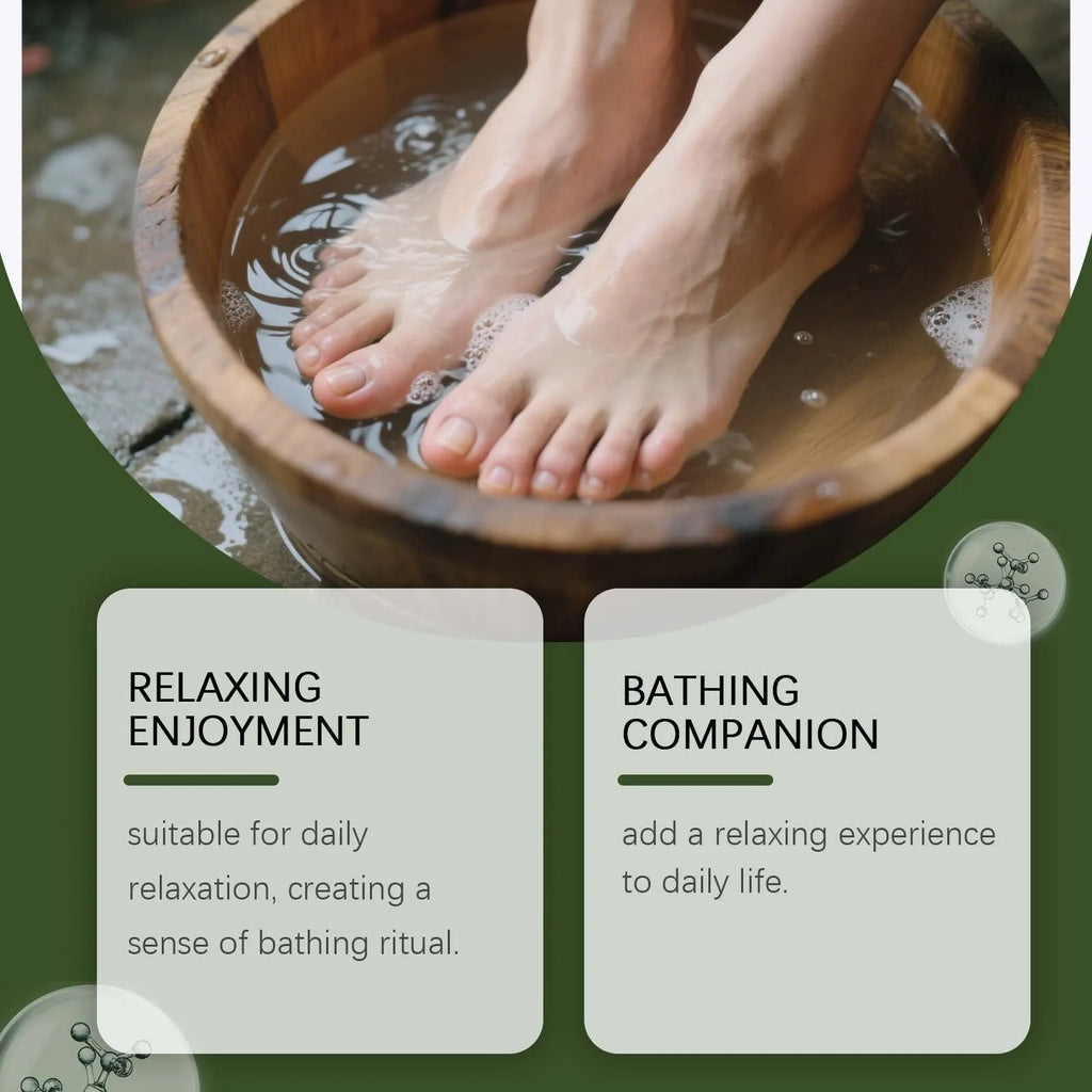 Ginger Health Edema Foot Soak Beads 10 Pack with wormwood and angelica foot bath beads in a pouch
