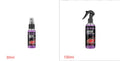 3-in-1 high protection car paint spray coating agent in 30ml and 100ml PE bottles with clear spray nozzle