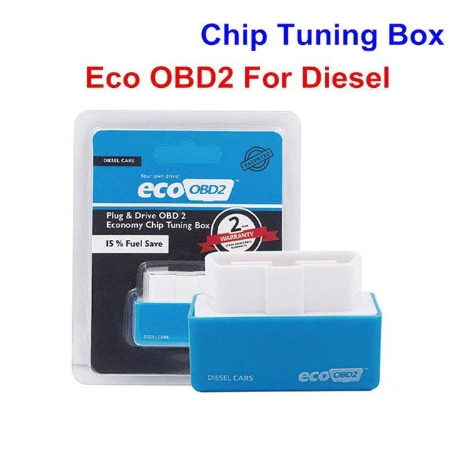 Fuel-Saving OBD2 Chip Tuning Box for Gasoline Cars, Plug-and-Play Eco-Friendly Performance Booster