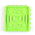 Slow food bowl in TPR material with anti-choking design, available in blue, coffee, and green colours