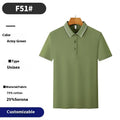 Men's cotton lapel work shirt in light colour with short sleeves and loose fit