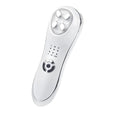 White ABS mesotherapy electroporation RF skincare device with LED and EMS functions