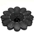 Black garden solar mini sprinkler with PET monocrystalline silicon panel 160mm diameter