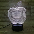 3D fruit colourful night light with acrylic shade and touch control for seven colour changing LED illumination
