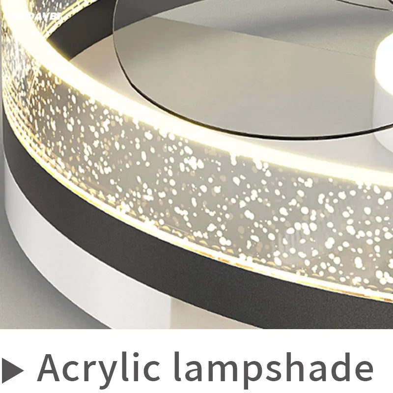 Landi simple modern iron ceiling lamp with LED light for a child's room or corridor.
