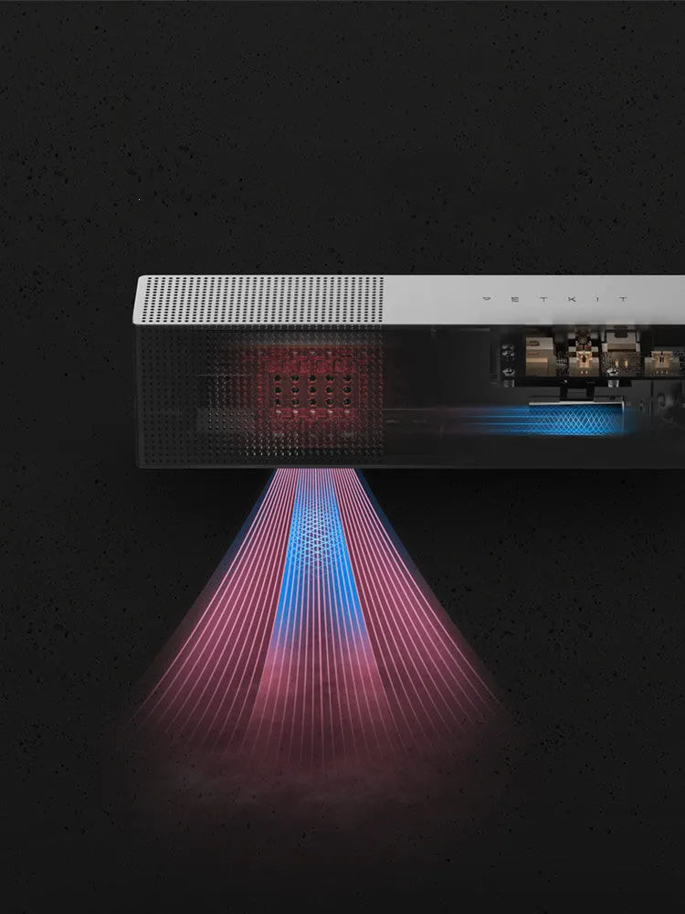 White Smart Purifier, 164 x 40 x 32 mm ABS body, with two filter elements