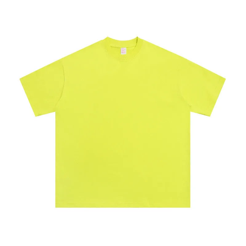 Loose fit half sleeve t-shirt in pure cotton available in multiple colours with regular sleeve length
