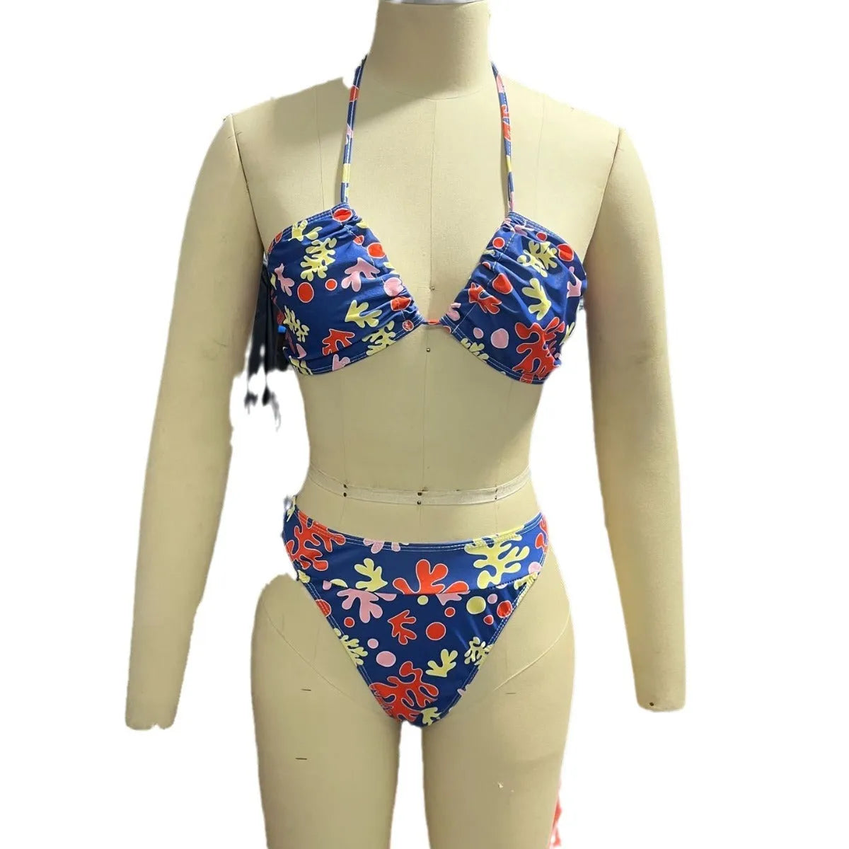 Sunbath No Sun Marks breathable banded bikini set in Black, polyester and spandex, brief style, sleeveless