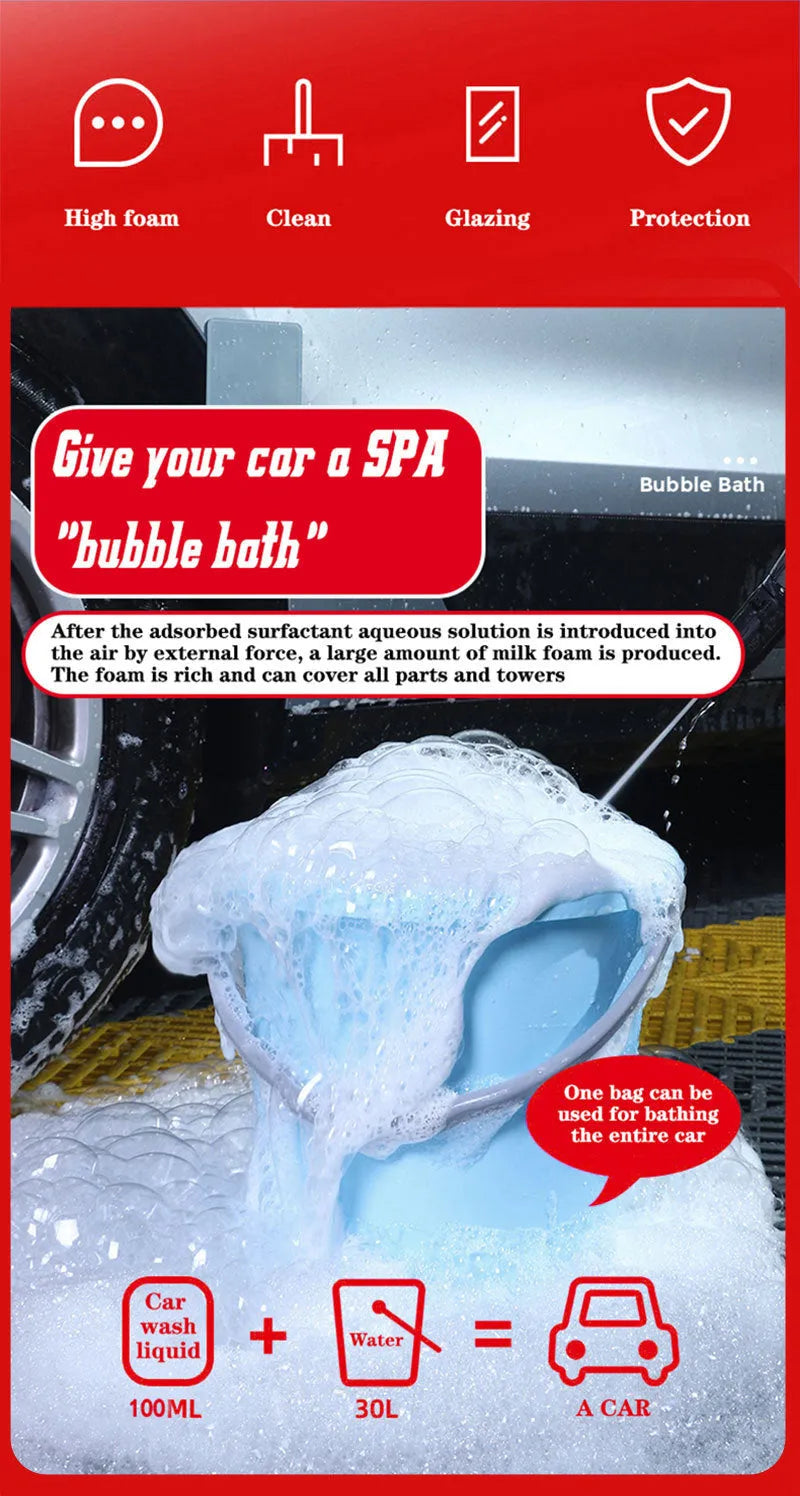 100ml bottle of super concentrated high-foam car paint decontamination cleaner