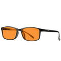 Orange lens anti-blue light glasses with full rim frame in colour options C1, C2, C3, C4