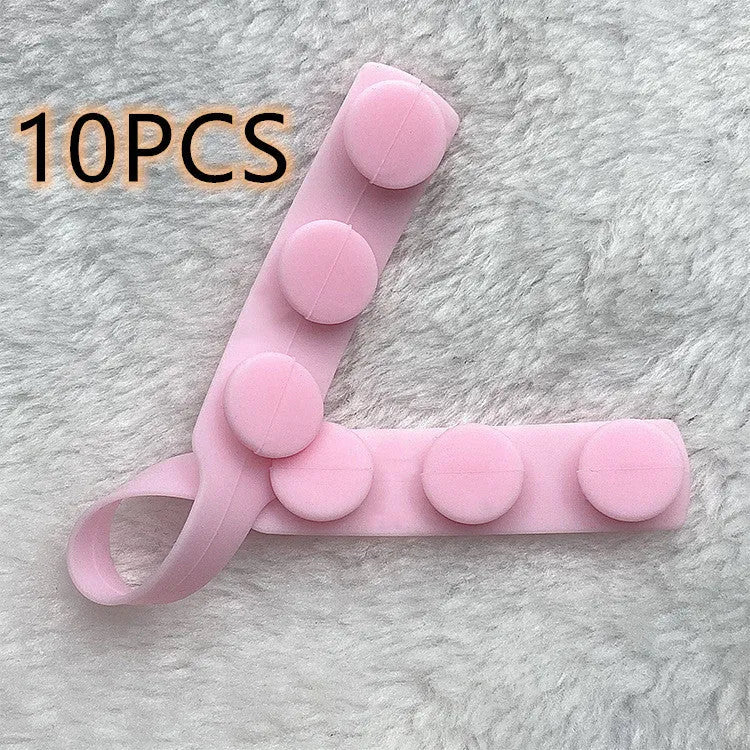 1.5cm wide silicone elastic cord extension strap for masks in red, purple, grey, blue, black, pink and transparent colours