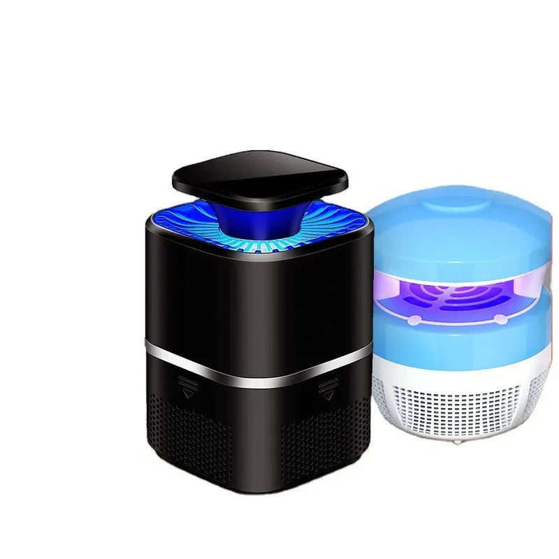 Photocatalyst mosquito killer lamp with USB cable, blue light physical mosquito control, white or black, for home use over 150 square metres.