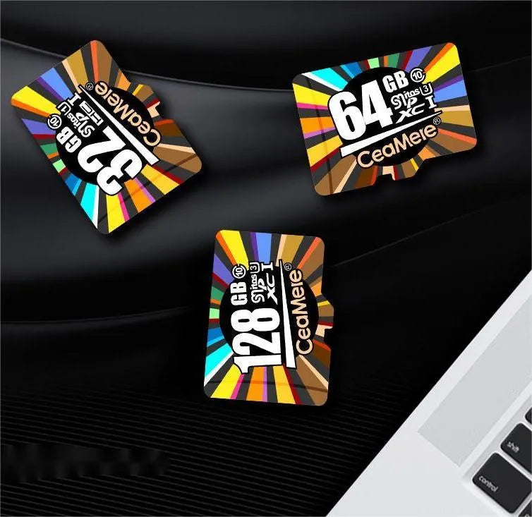 Micro SD memory card Class 10 with 10MB/s read write speed, available in 8GB to 256GB capacities for smartphones, tablets, and dash cams