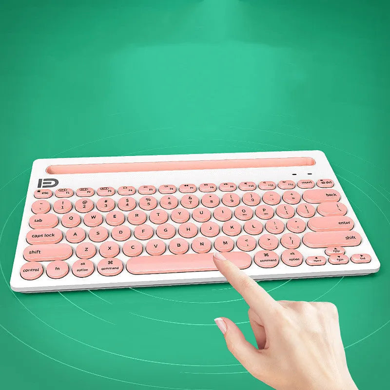 Wireless Bluetooth keyboard full-size 297x178x22mm slim profile Black colour desktop typing