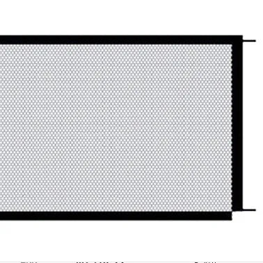 Black nylon foldable pet protection fence for dogs, small size 110x72cm
