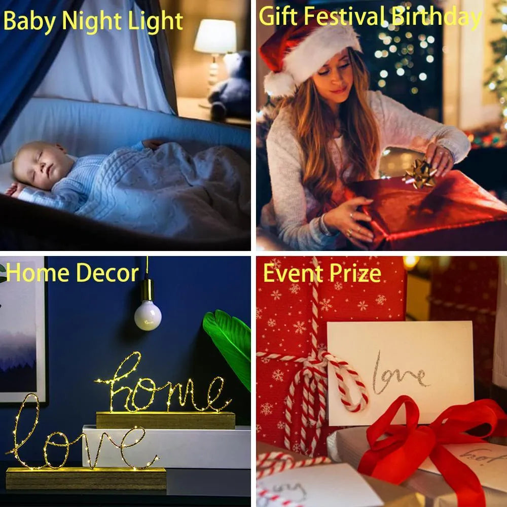 Acrylic 3D night light with European style design and LED illumination