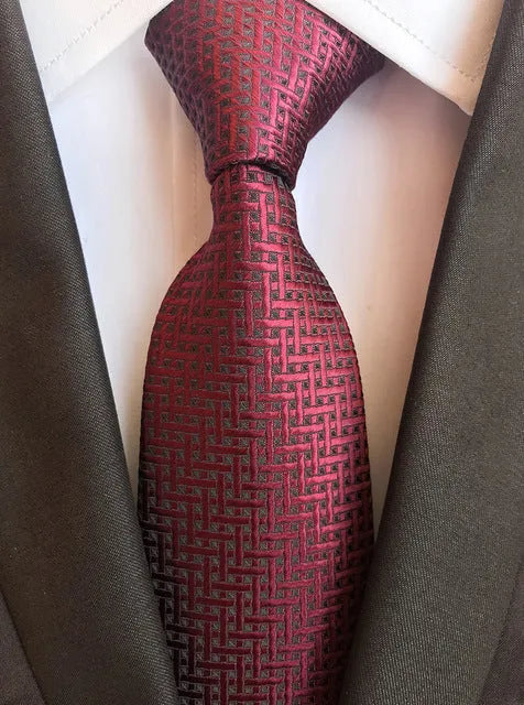 Men's polyester tie scarf and cuffs three piece set in coordinated colours for formal wear