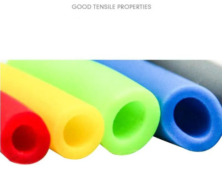 Fitness chest tensioner elastic band in blue, coffee, or red, 90cm circumference, 20/30/40 lb