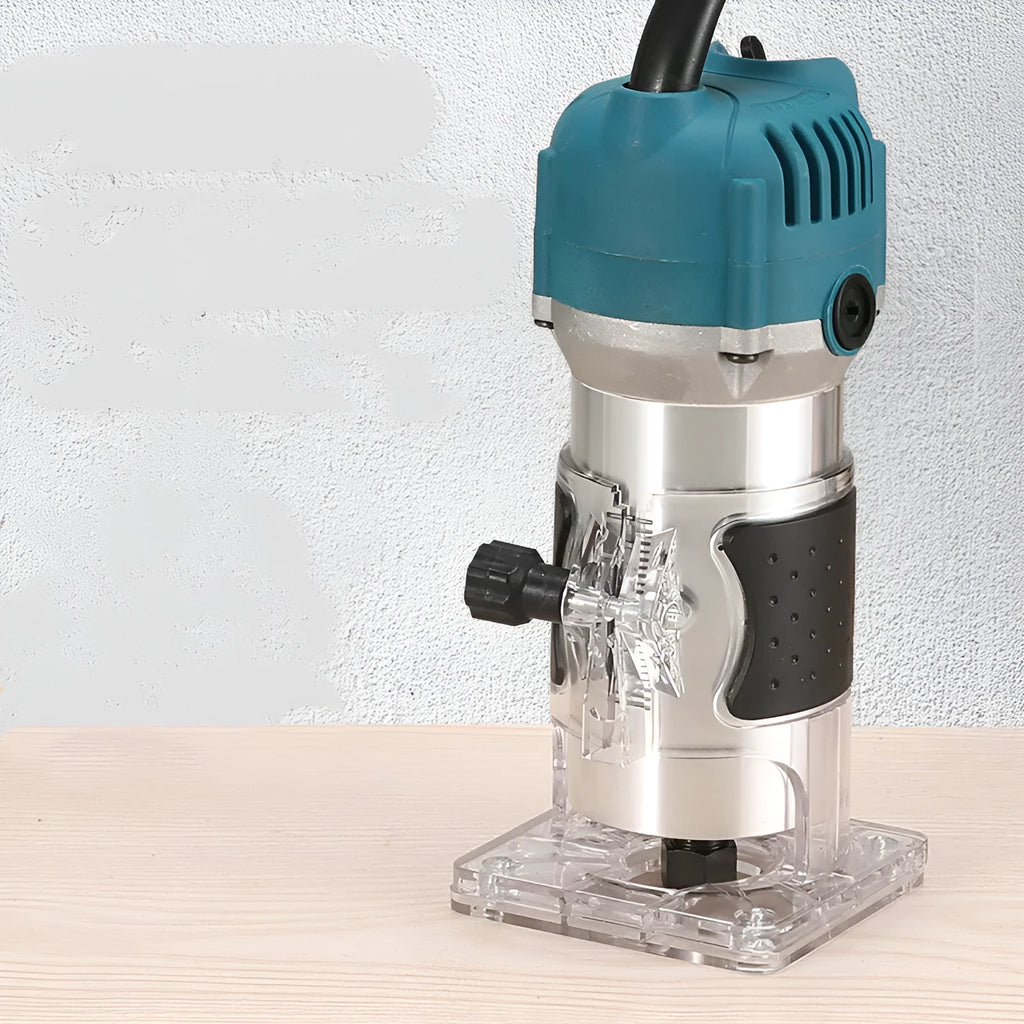 800W electric wood polishing trimmer with aluminium casing for woodworking projects