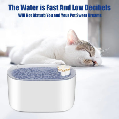 Quiet, Efficient Pet Water Fountain with LED Lights and 3-Liter Capacity for Cats and Dogs