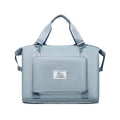 Oxford cloth folding travel bag 41cm large capacity waterproof weekender for women with luggage belt