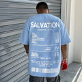 Jesus Paid It All letter print T-shirt in apricot, round neck, 100% polyester casual top