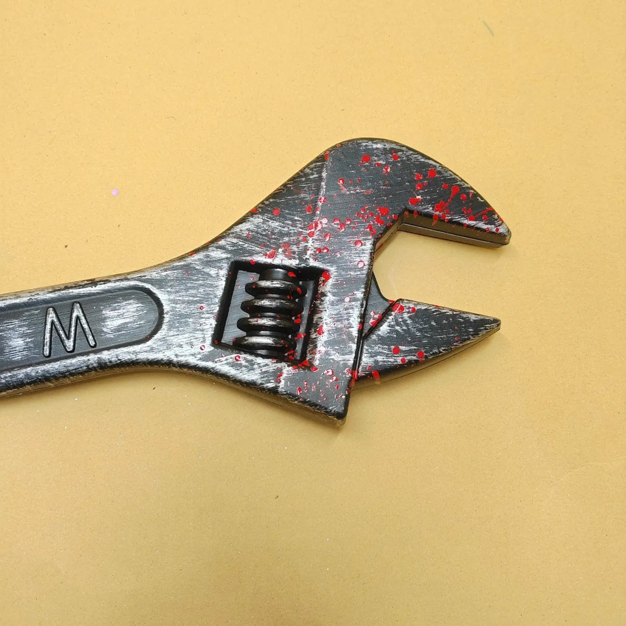 Plastic simulation wrench prop classical style 45x12x3cm injection moulded display item