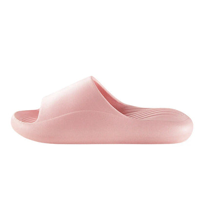 Stylish slip-on slippers in various colors, featuring anti-slip design and premium EVA material for ultimate comfort