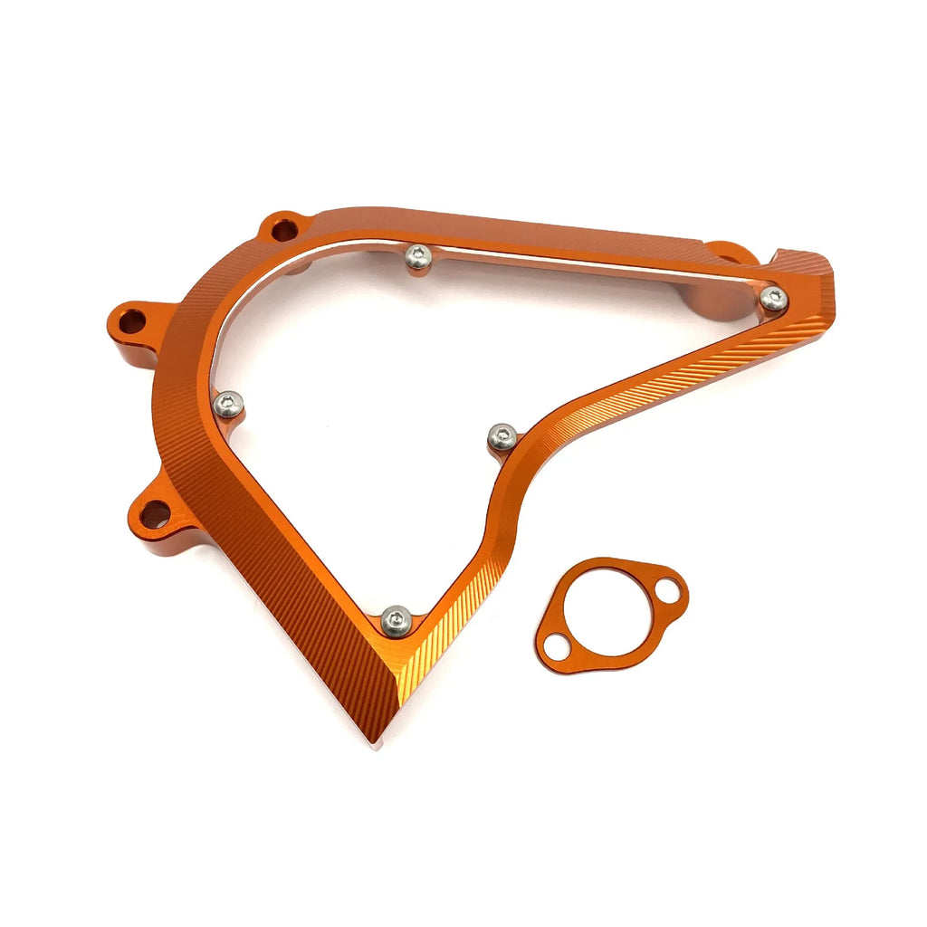 Black or orange KTM motorcycle chain cover for Duke 250 and 390 models