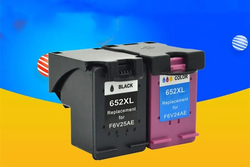 Black and colour refillable HP Deskjet compatible ink cartridges