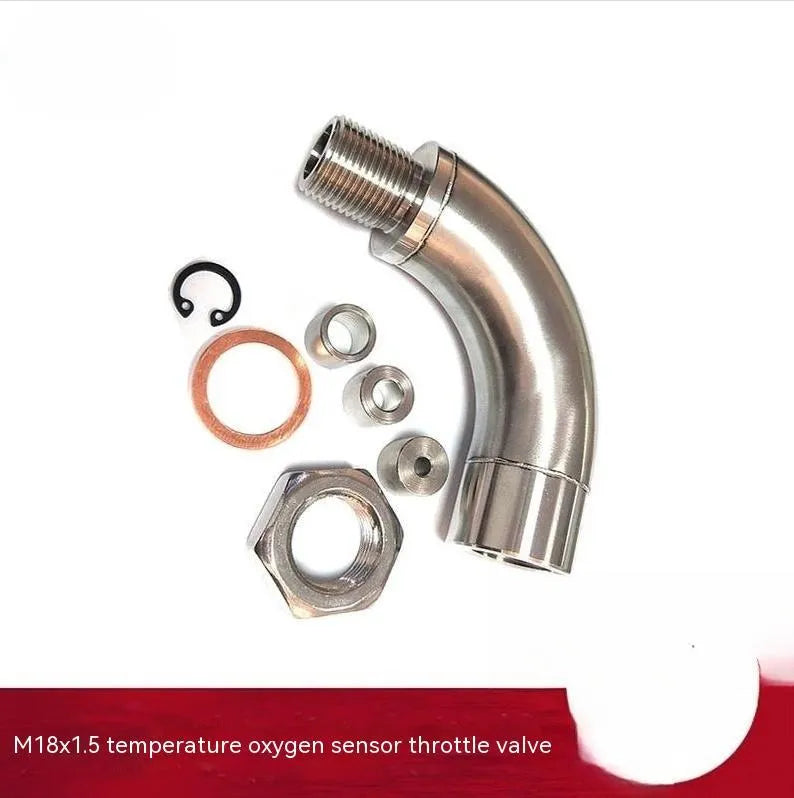 Car M18 temperature sensor adapter with gas flow cross-over and JXSS028 model marking