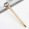 Creative Crystal Love Ball Diamond Metal Pen in gold, rose gold, and silver colours.