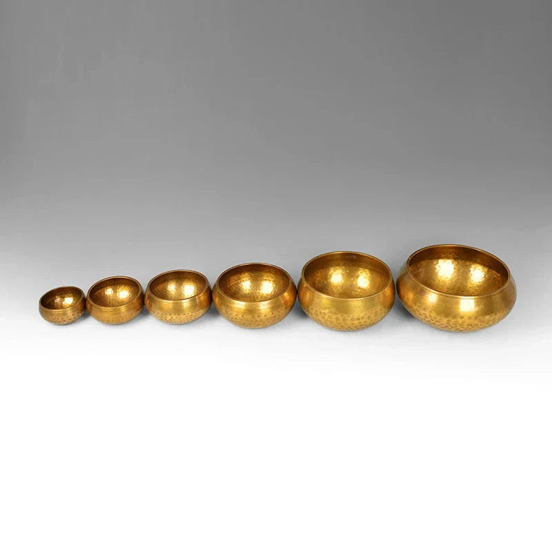 Handcrafted Tibetan singing bowl with a rich, harmonious tone for meditation, relaxation, and wellness