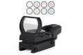 Red dot holographic sight in matte black with 4 reticles and 22x33mm lens opening for 11/20mm rail