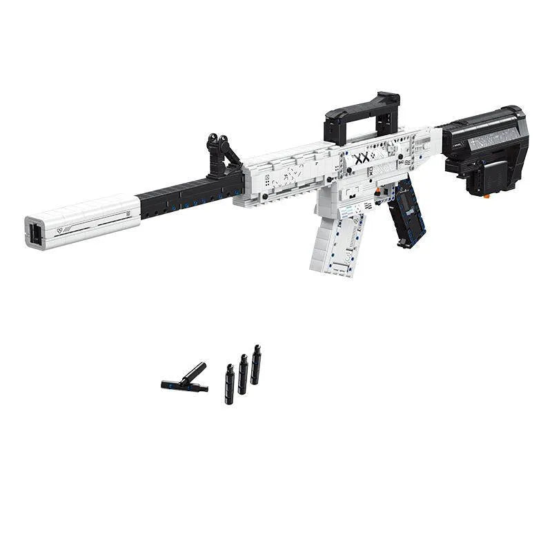 Printing Set M4A1 removable toy gun building blocks in colour box packaging