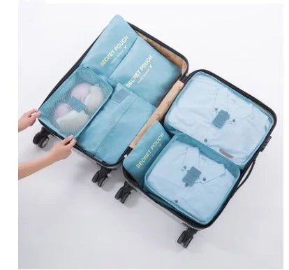 Premium waterproof travel packing cubes in various colors for organized packing and storage