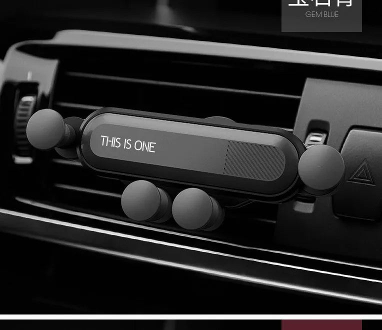 Universal magnetic car phone holder mounted on vehicle air vent with adjustable ball joint