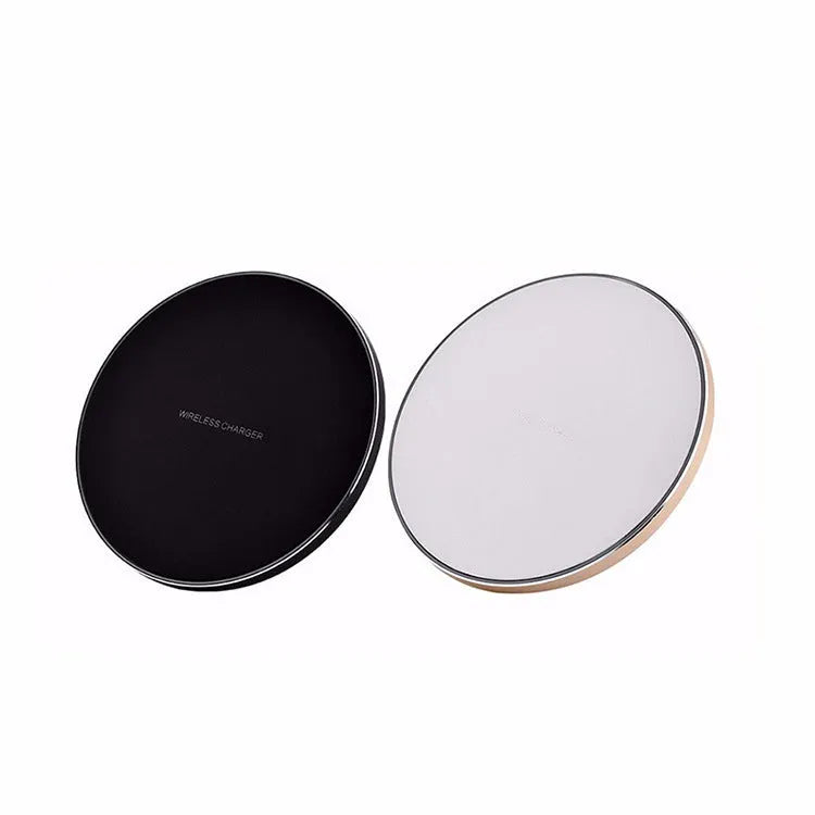 Ultra-thin square wireless charging pad in black, red, white, or yellow colour, showing slim 6.5mm profile.