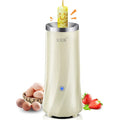 Mini breakfast machine in beige white colour on kitchen countertop