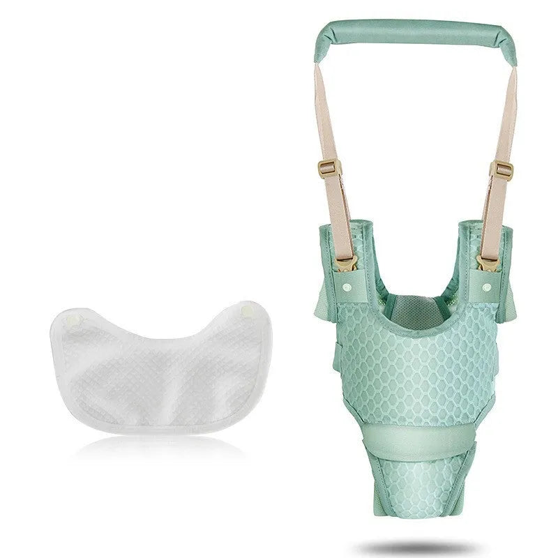 Toddler belt for ages 8 to 28 months in mint blue, cherry pink and monsoon grey mesh or cotton