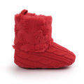 Baby leather shoes showing five colour options with flexible sole design