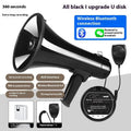High-power handheld sales speaker with built-in microphone, USB port, and button controls