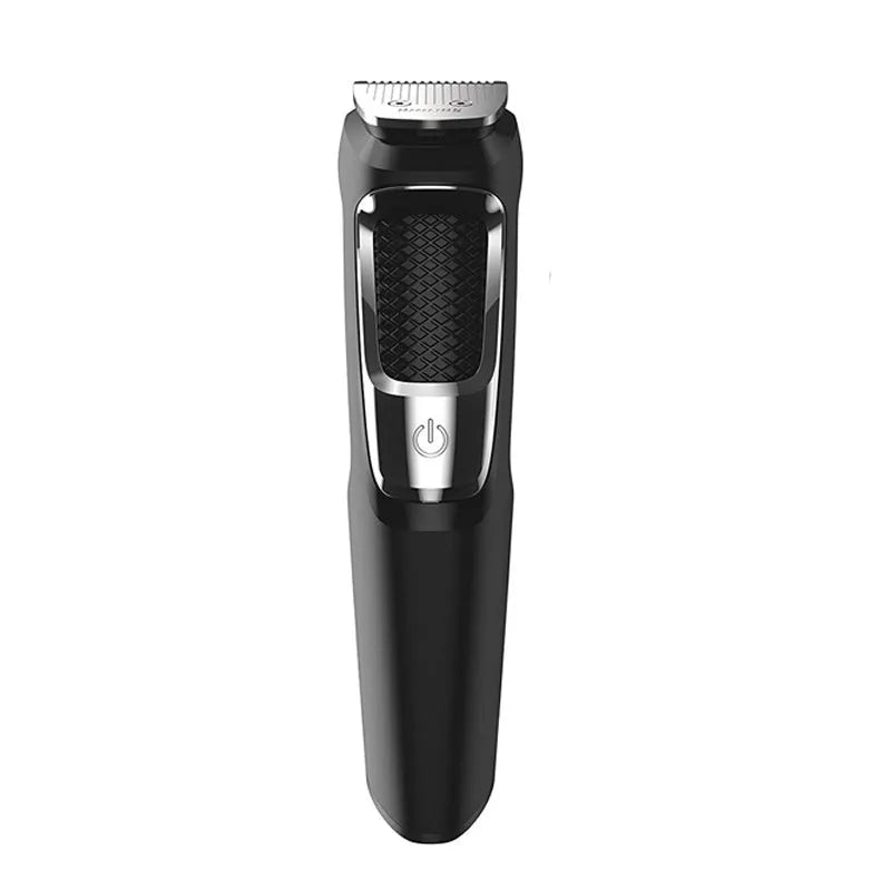 Rechargeable multifunctional nose hair and beard trimmer with cleaning brush