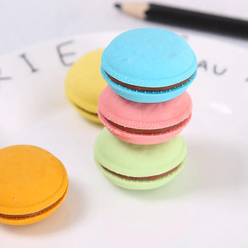 Small animal eraser in macaron colour, removable and assembleable, single 3.1cm x 1.5cm size
