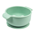 Silicone pet bowl with suction cup base in beige, blue, grey, green or pink colours