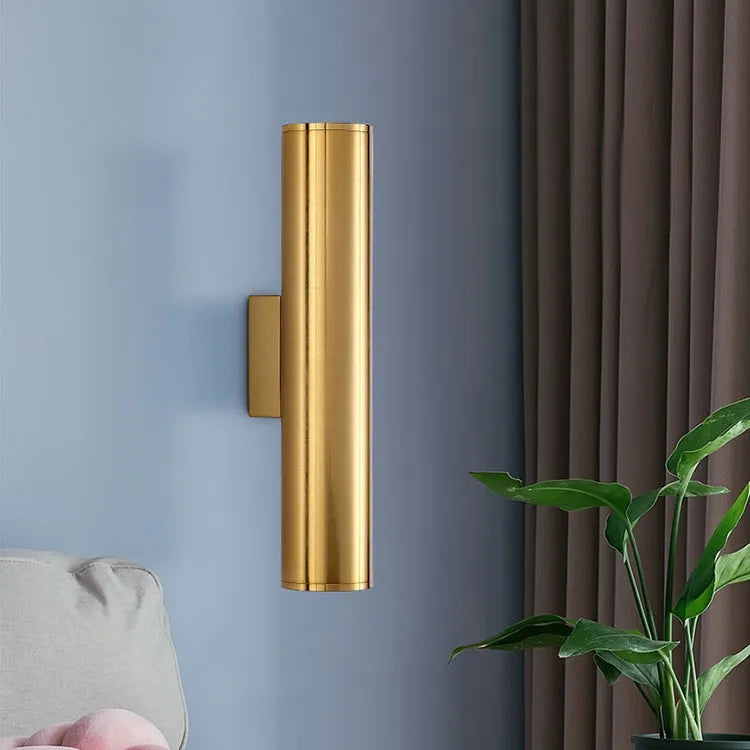 Up and down wall light with COB LED in aluminium alloy shell, 65x500mm size, white light