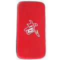Blue vertical Sanda training target pad for kicking and striking practice.
