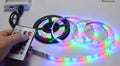Flexible 5m SMD 5630 LED strip light with white PCB and adhesive backing for home decoration