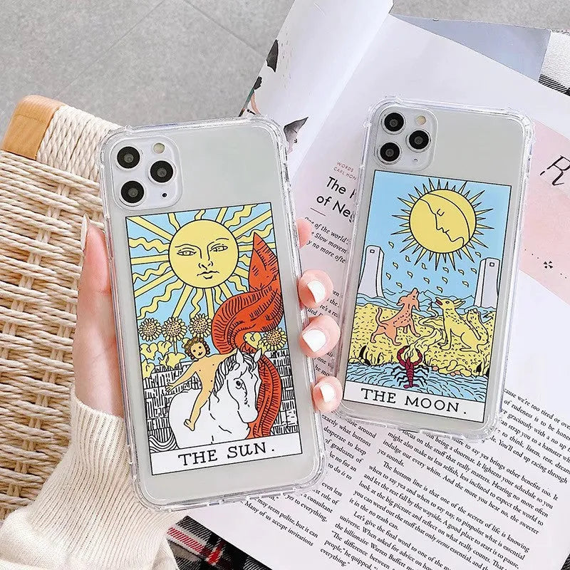 Retro comic mythology phone case in silicone and TPU with cartoon graffiti design