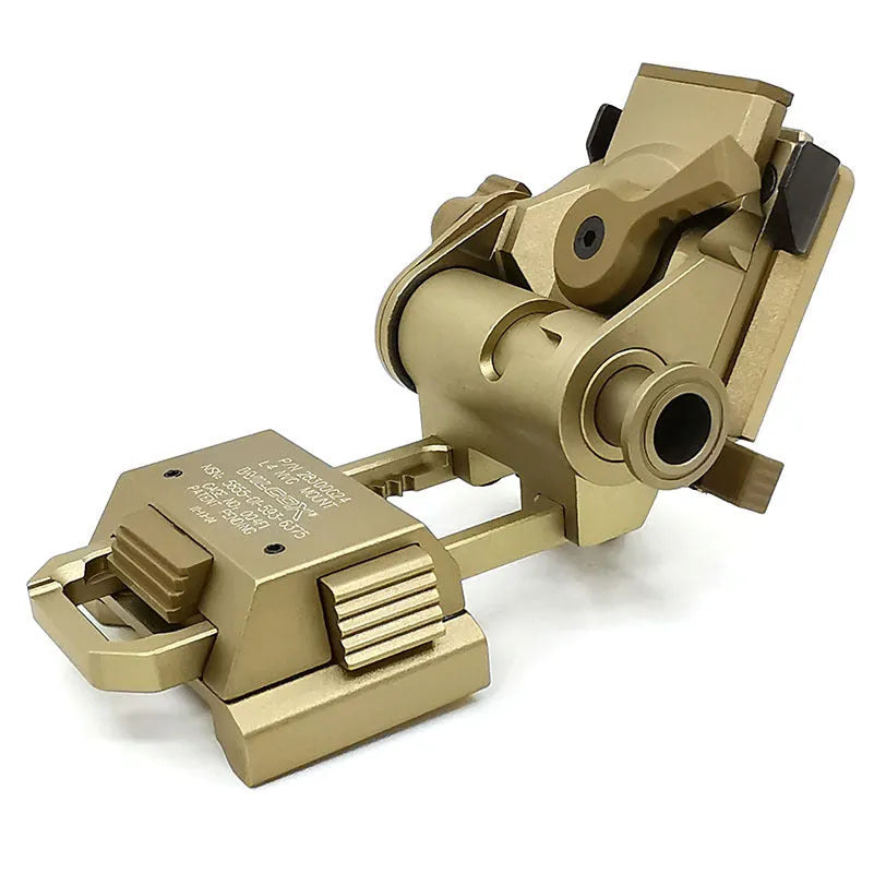 Tactical helmet dumper bracket mount in black colour for shooting and sports protective equipment